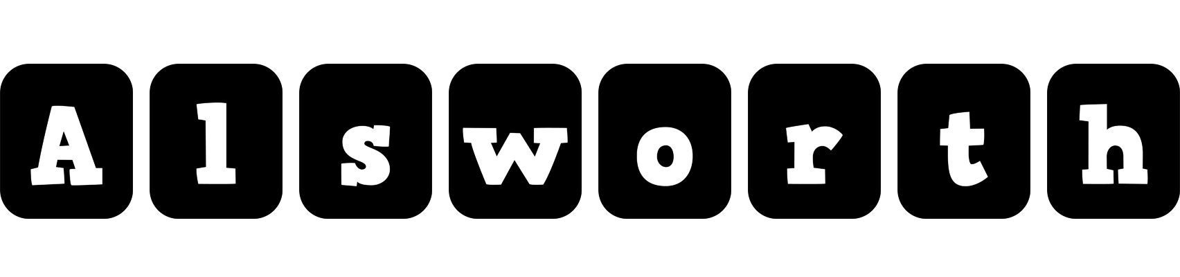 Alsworth box logo