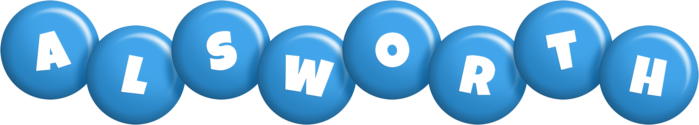 Alsworth candy-blue logo