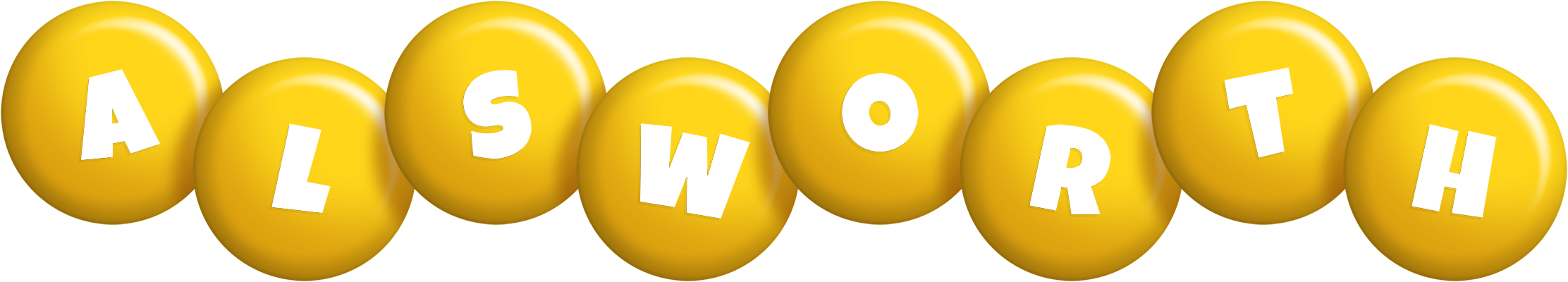 Alsworth candy-yellow logo