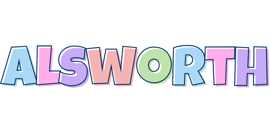 Alsworth pastel logo