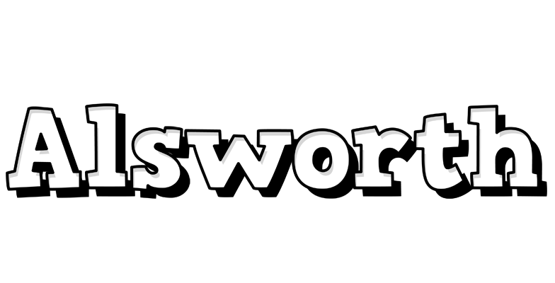 Alsworth snowing logo