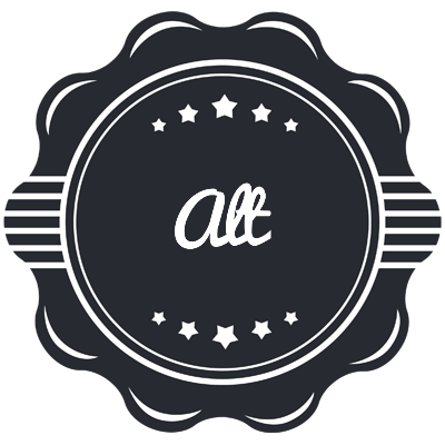 Alt badge logo