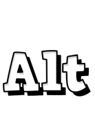 Alt snowing logo