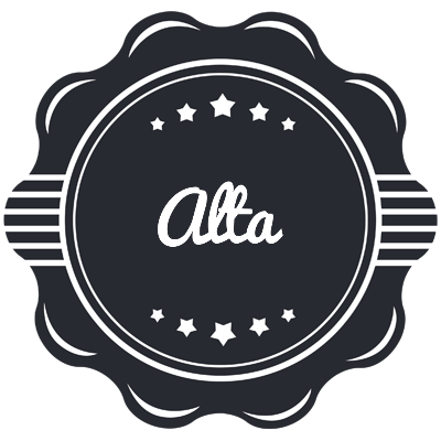 Alta badge logo