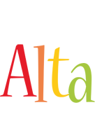 Alta birthday logo