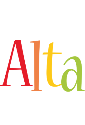 Alta birthday logo