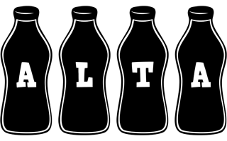 Alta bottle logo