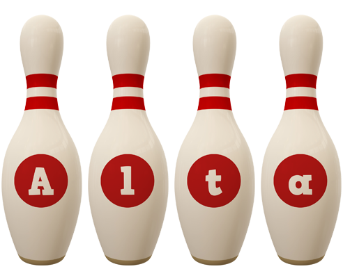 Alta bowling-pin logo