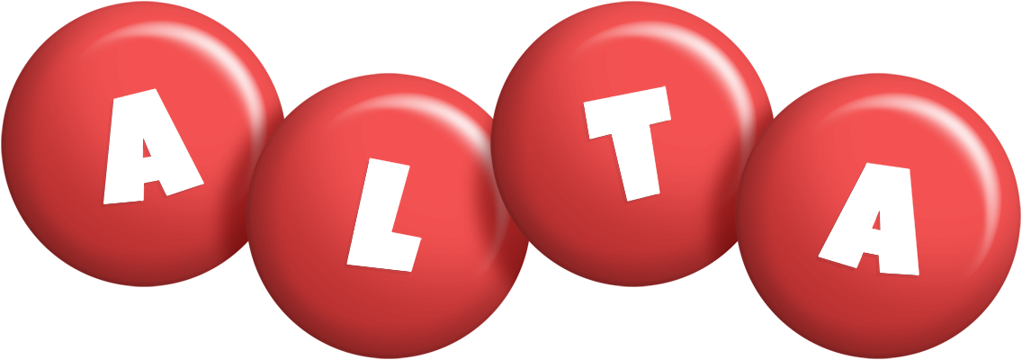 Alta candy-red logo