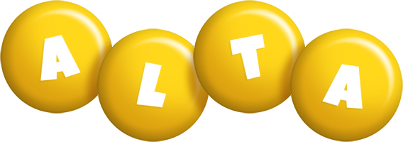 Alta candy-yellow logo