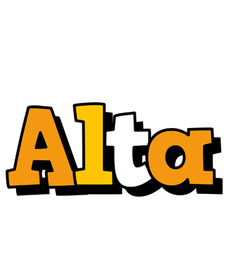 Alta cartoon logo