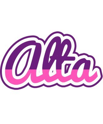 Alta cheerful logo