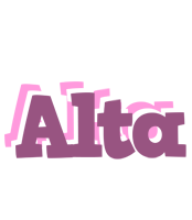 Alta relaxing logo