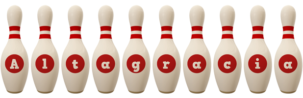 Altagracia bowling-pin logo