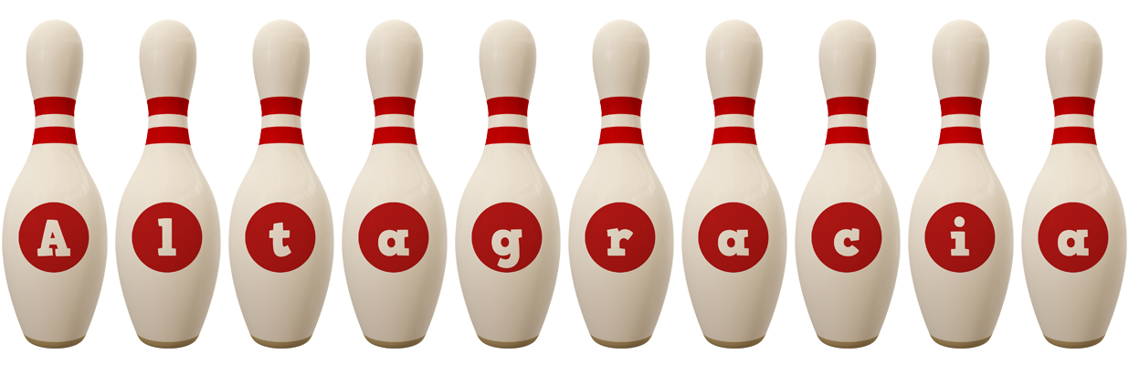 Altagracia bowling-pin logo