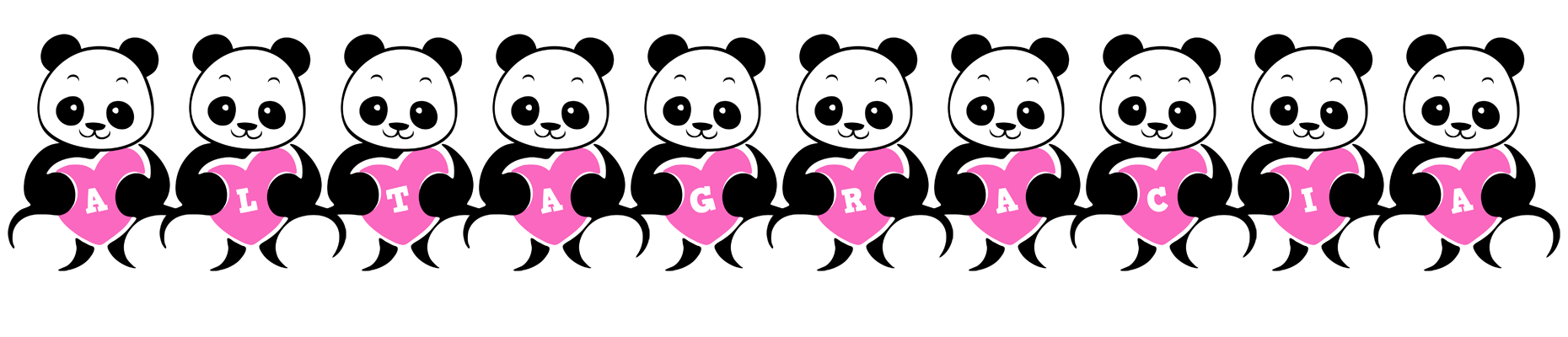 Altagracia love-panda logo