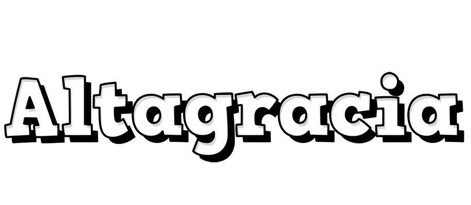 Altagracia snowing logo