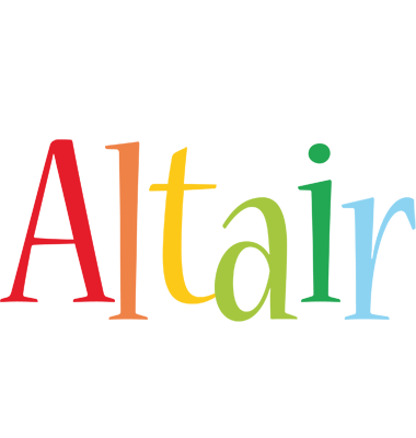 Altair birthday logo