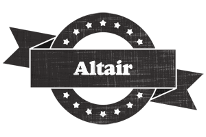 Altair grunge logo