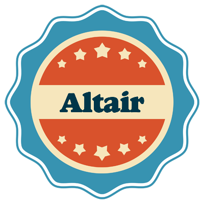 Altair labels logo