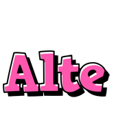 Alte girlish logo