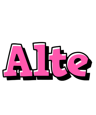 Alte girlish logo