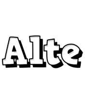 Alte snowing logo