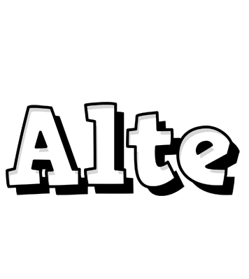 Alte snowing logo