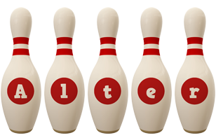 Alter bowling-pin logo