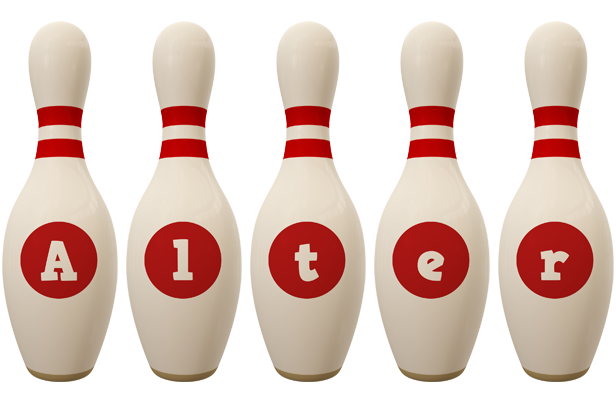 Alter bowling-pin logo