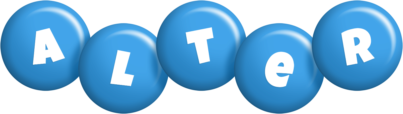 Alter candy-blue logo