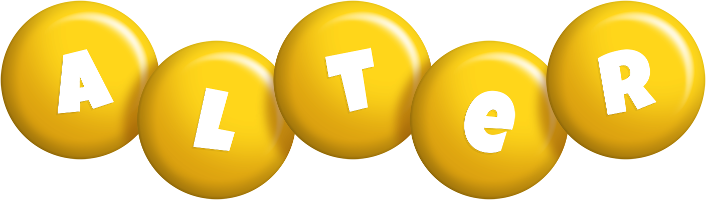 Alter candy-yellow logo