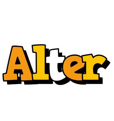 Alter cartoon logo