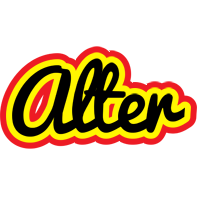 Alter flaming logo