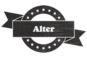 Alter grunge logo