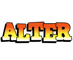 Alter sunset logo