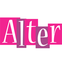 Alter whine logo