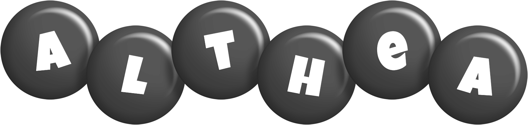 Althea candy-black logo
