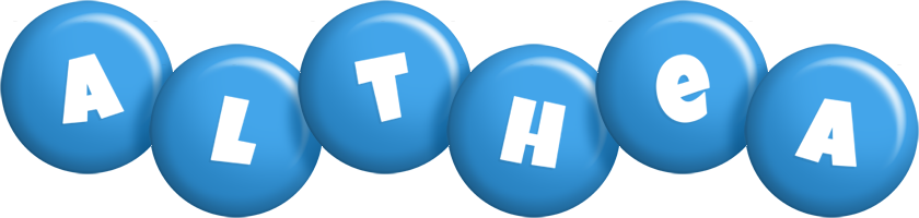 Althea candy-blue logo