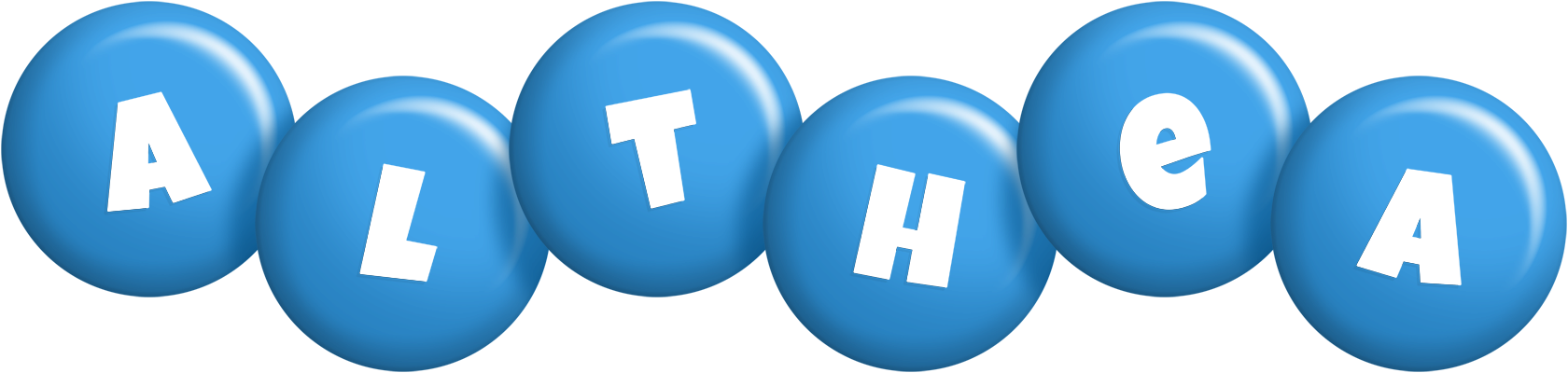 Althea candy-blue logo