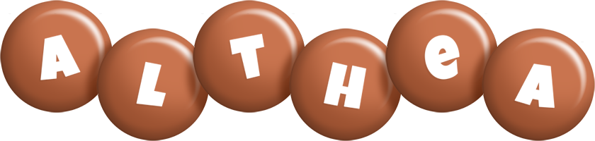 Althea candy-brown logo