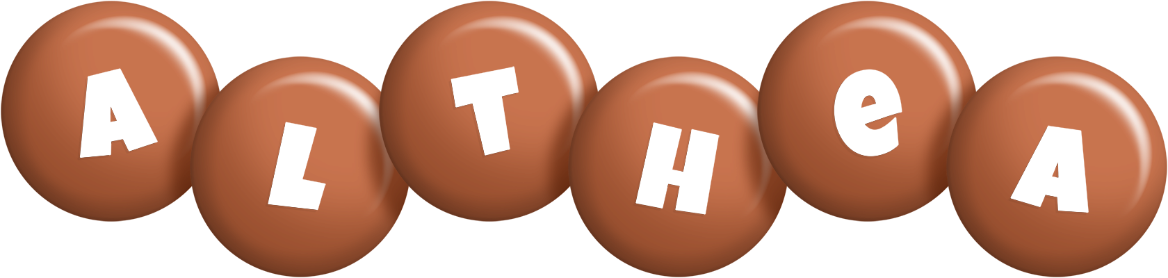 Althea candy-brown logo