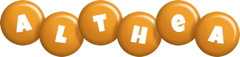 Althea candy-orange logo