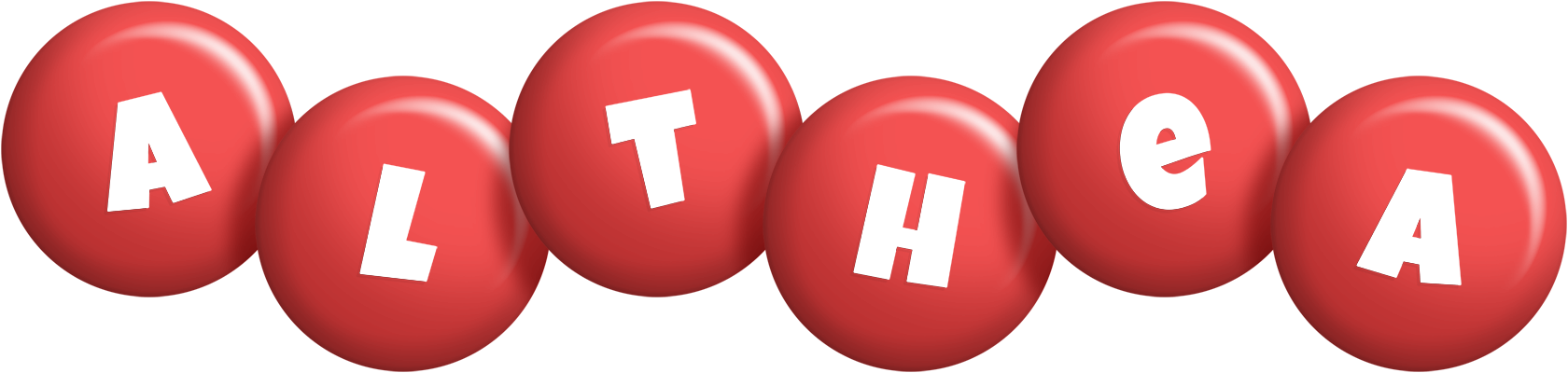 Althea candy-red logo