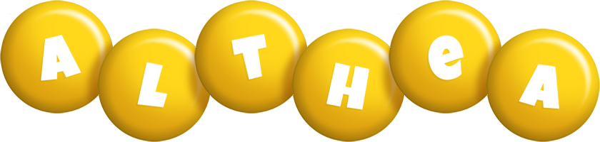 Althea candy-yellow logo