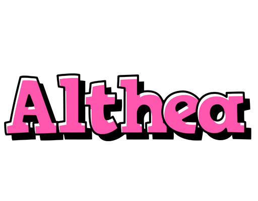 Althea girlish logo