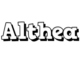 Althea snowing logo