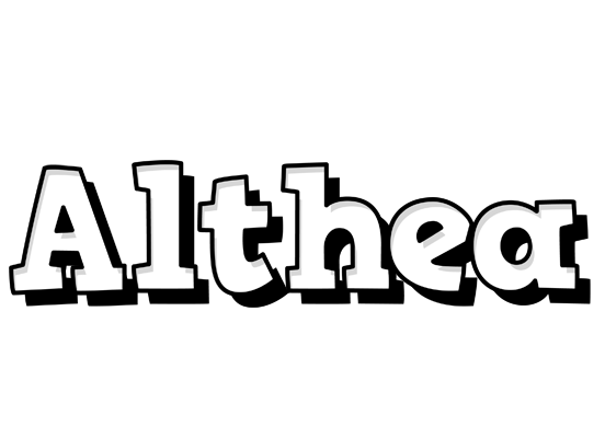 Althea snowing logo