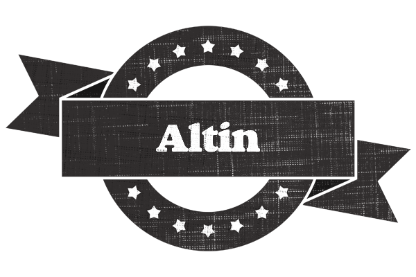 Altin grunge logo