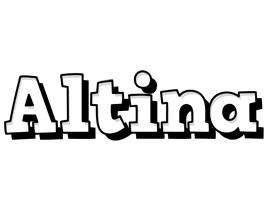 Altina snowing logo